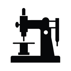 milling machine black silhouette 