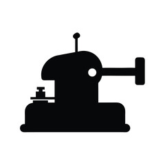 sander machine black silhouette