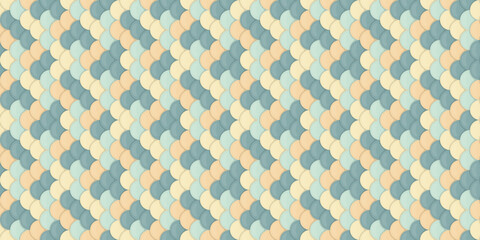 Elegant pasteltoned geometric pattern.  Interlocking curved shapes create a seamless, textured design perfect for backgrounds, websites, or textile prints.  Evokes feelings of calm and sophistication.