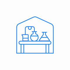 laboratory setup icon sign vector