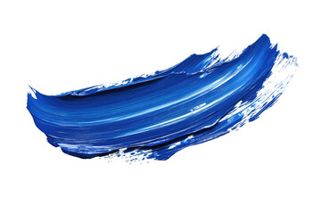 Abstract stroke of cobalt blue paint