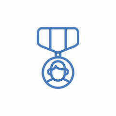 military medal star icon sign vector