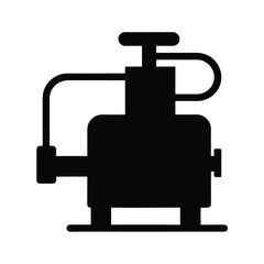 vacuum pump black silhouette 