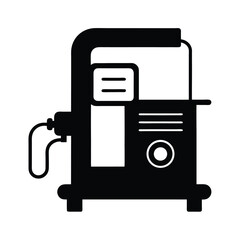 welding machine black silhouette
