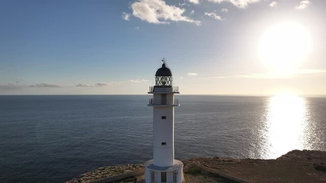 Faro del Cabo de Barbaria en Formentera, Islas Baleares
