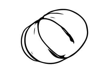 Bluecrown Passionflower &mdash; Minimal Fruit Rendered in AI Line Art