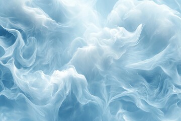 Fototapeta premium Abstract ethereal light blue swirls and textures.