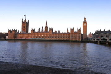 Big Ben tower and Palace of Westminster, Houses of Parliament in London, United Kingdom