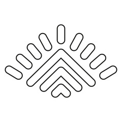 Obraz premium Aztec icon vector. Aztec symbol illustration sign. Indian symbols.
