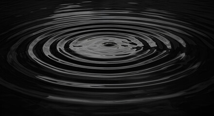 Fototapeta premium Ominous liquid surface with ripple effect