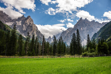 View of the Fiscalina Valley, Sesto, Italy