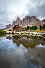 View of the Odle, Dolomites, Italy