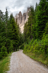 View of the Odle, Dolomites, Italy