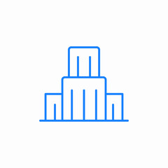 Obraz premium cityscape buildings tall icon sign vector