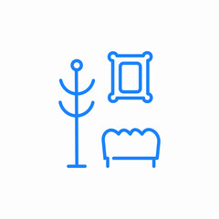 clothes mirror icon sign vector