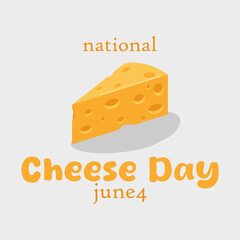 vector graphic of National Cheese Day, ideal for National Cheese Day celebration.