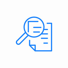 document search icon sign vector