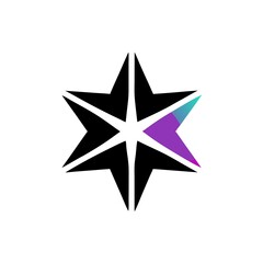 Obraz premium Black and White Start Logo