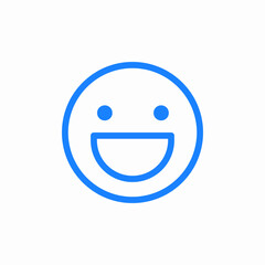 happy face icon sign vector
