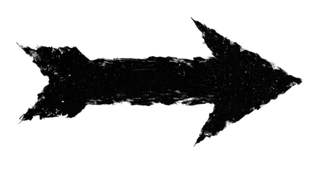 Shattered arrow points into the darkness