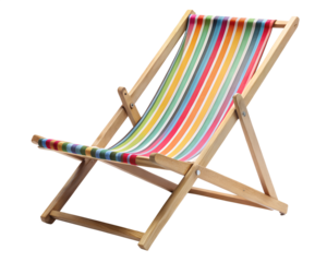 beach chair isolated on white