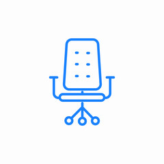 office chair icon sign vector