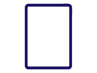 タブレット端末のシルエット