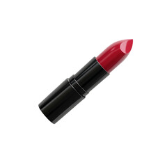Obraz premium Red lipstick black tube beauty makeup cosmetic product elegance fashion