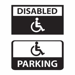 Disabled Parking Signage for Accessibility Awareness, Public Spaces, Parking Regulations, Safety Information, and Disability Rights Advocacy  
