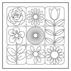 Comfy Patterns Bold and Easy Coloring Book for Kids and Adults