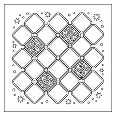 Comfy Patterns Bold and Easy Coloring Book for Kids and Adults