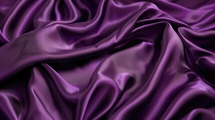 Soft, flowing abstract background of purple fabric, delicate texture, artistic fabric concept.
