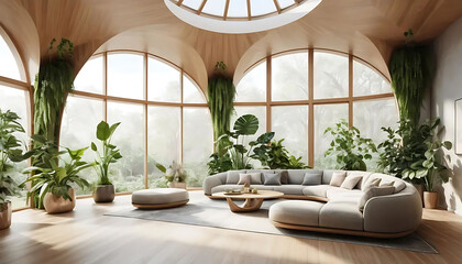living room with a view