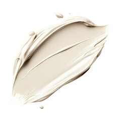 Smooth cream texture swirl for skincare and beauty product, cut out - stock png.