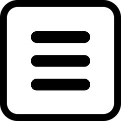 Obraz premium Ícones de Menu Minimalistas em Estilo Flat – UI/UX, Web e Mobile, perfeitos para interfaces de usuário (UI/UX), design de aplicativos mobile, web - Minimalist Menu Icons in Flat Style – UI/UX, Web