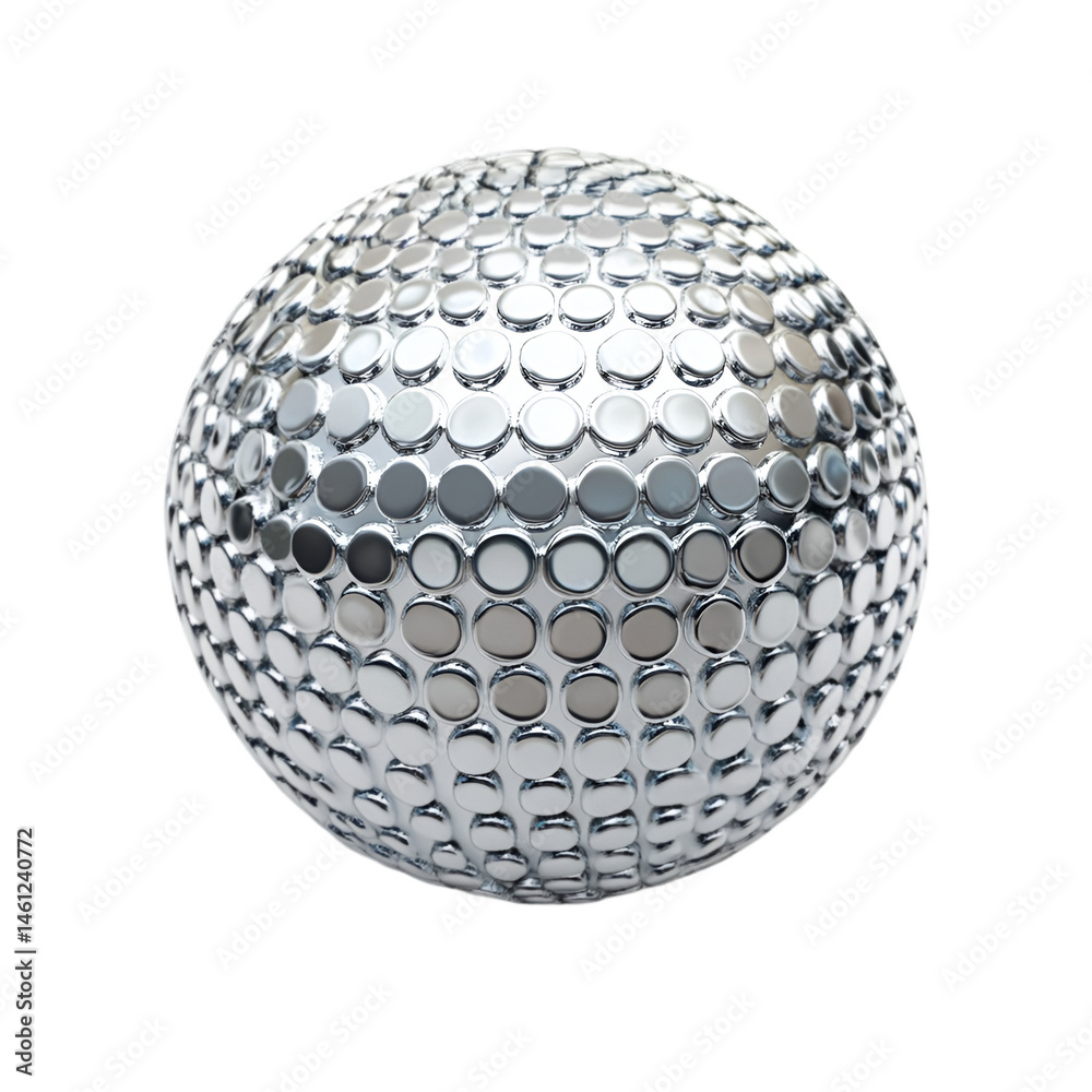 Fototapete chrome sphere textured surface design element