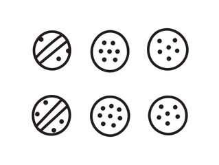 Simple Cookie Line Art for Creative Baking and Dessert Themes