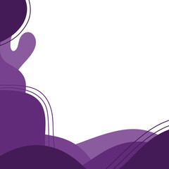 Purple frame photo abstract design