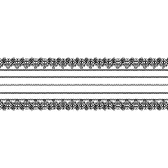 Lace border illustration, decorative line art, certificate decoration 