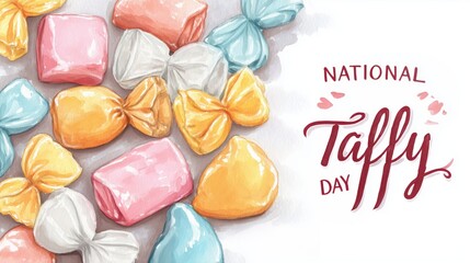 National Taffy Day, illustration