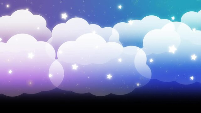 流れ星のトランジション素材(アルファマット付き)