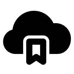 cloud computing solid icon