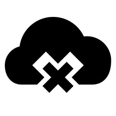 cloud computing solid icon