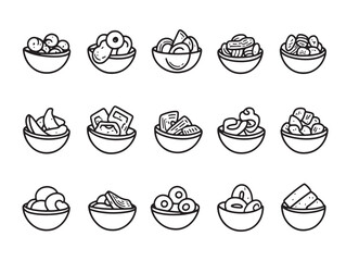 Cornflakes Food Line Art Illustration for Morning Nutrition