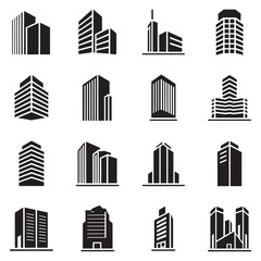 Fototapeta premium House icon sec vector, building icon set Vector