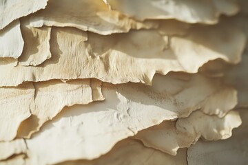 Close-up view of layered tree bark texture.
