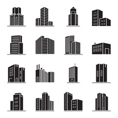 Obraz premium House icon sec vector, building icon set Vector