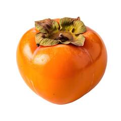 Persimmon fruit isolated on a transparent background