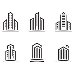 Fototapeta premium House icon sec vector, building icon set Vector