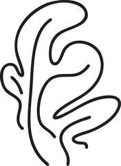 Obraz premium A flowing abstract forms a gentle curve.